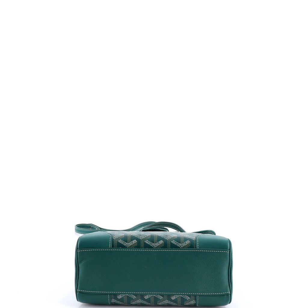 Saigon Top Handle Bag Coated Canvas with Leather Mini