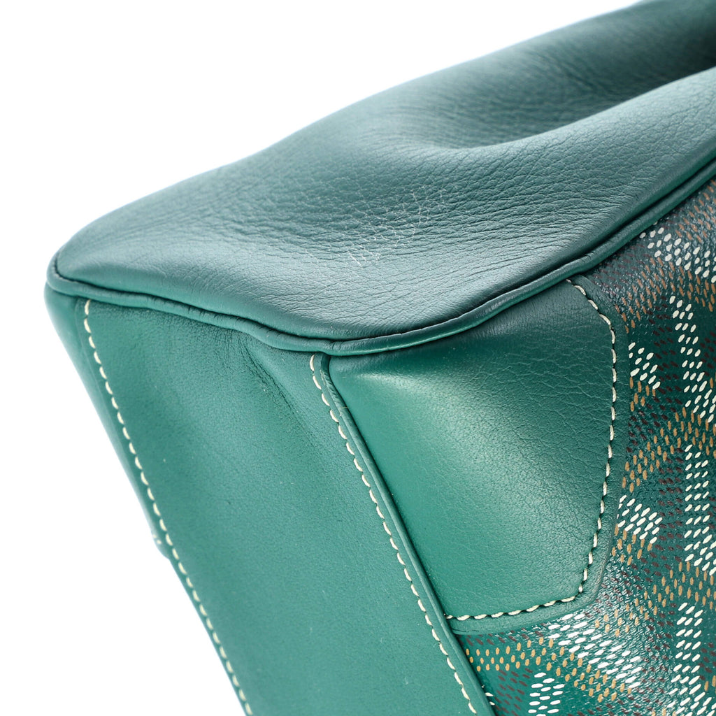 Saigon Top Handle Bag Coated Canvas with Leather Mini