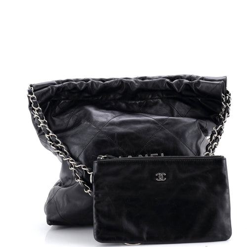 22 Chain Hobo Quilted Calfskin Small