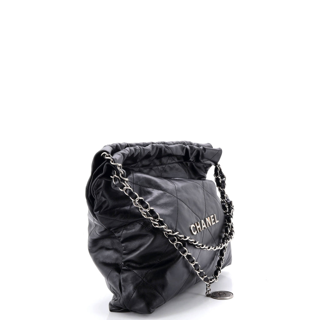 22 Chain Hobo Quilted Calfskin Small
