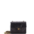 Vintage Square Classic Single Flap Bag Quilted Lambskin Mini