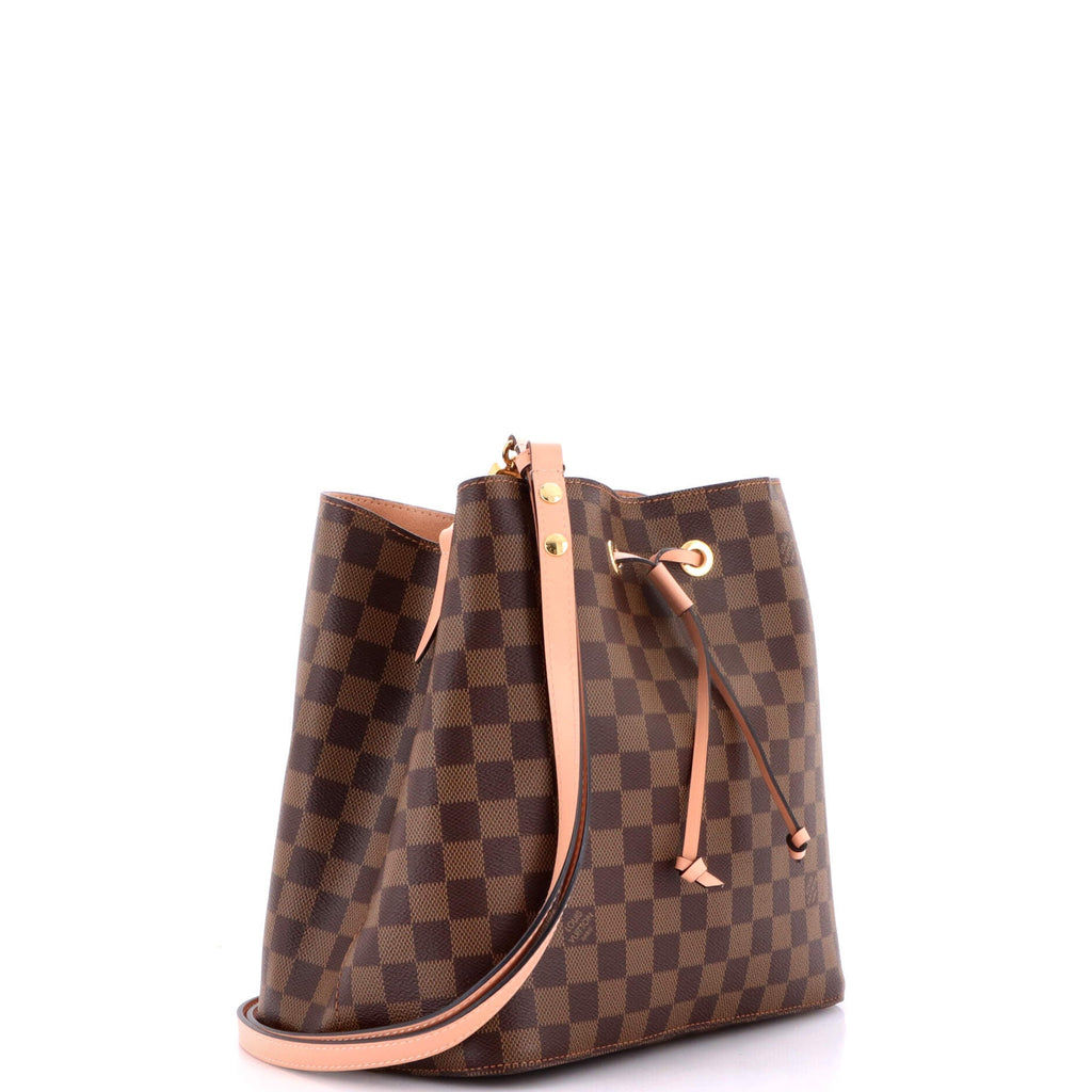 NeoNoe Handbag Damier with Leather MM