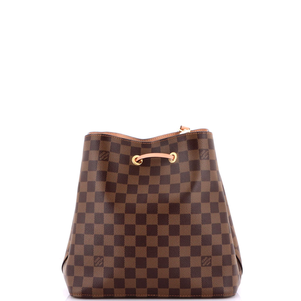 NeoNoe Handbag Damier with Leather MM