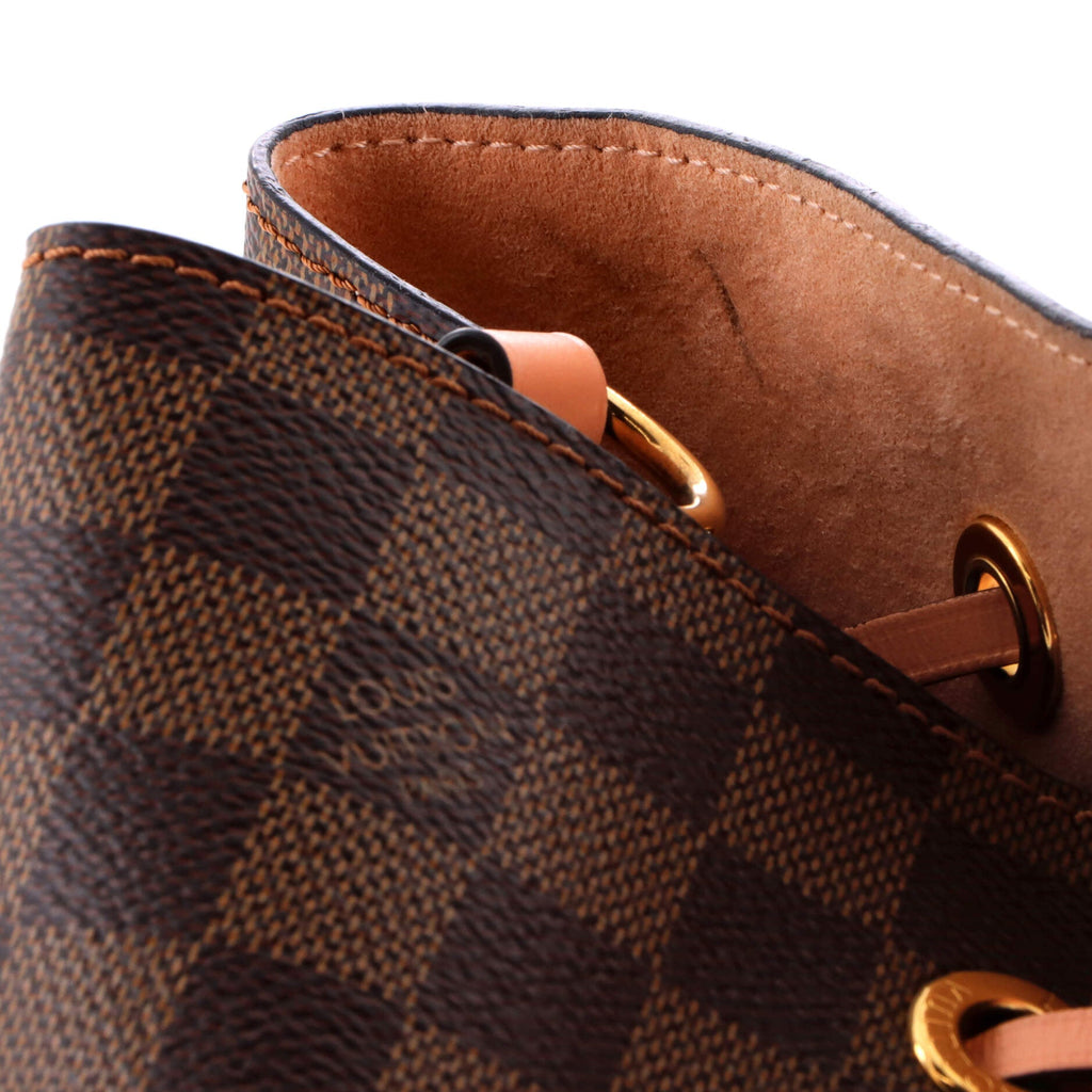 NeoNoe Handbag Damier with Leather MM