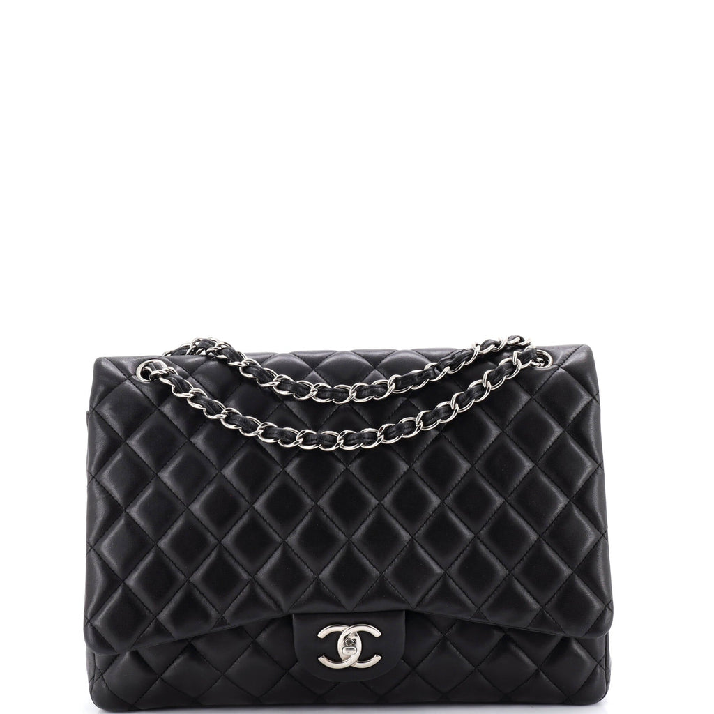 Classic Double Flap Bag Quilted Lambskin Maxi