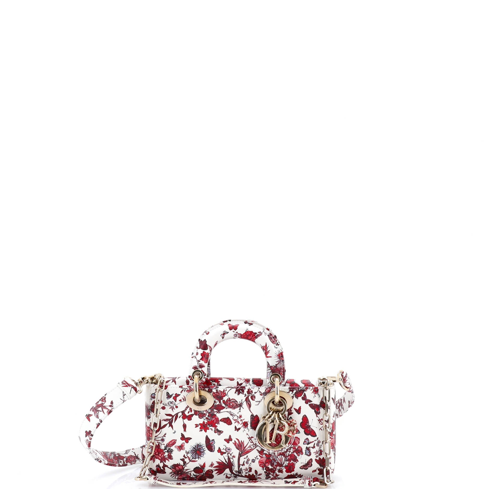 Lady D-Joy Bag Printed Leather Small