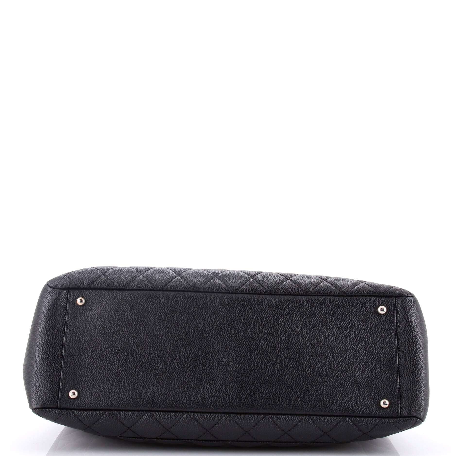 Grand Shopping Tote Quilted Caviar XL