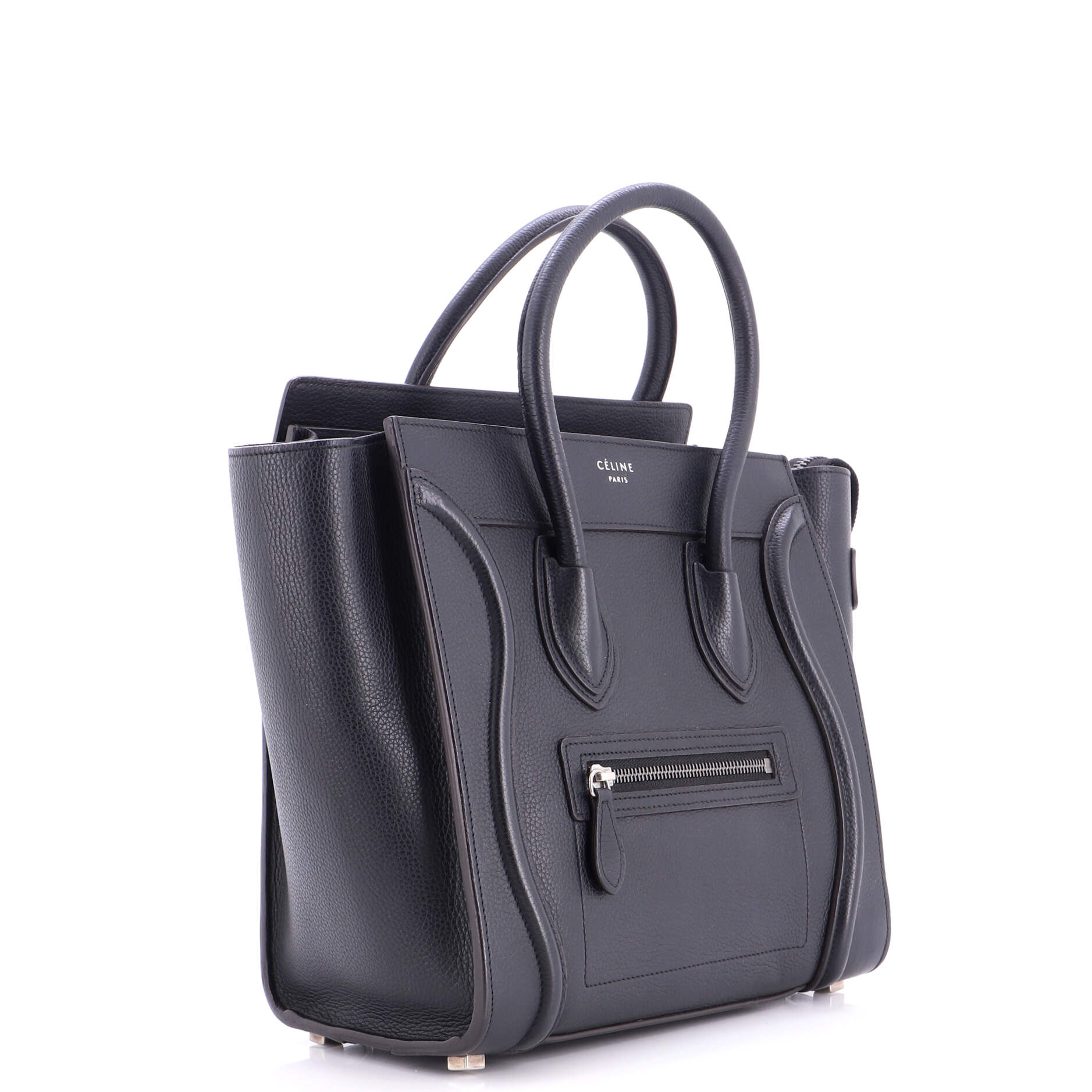 Luggage Bag Grainy Leather Micro