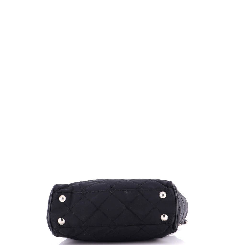 Convertible Chain Tote Quilted Tessuto Medium