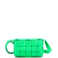 Cassette Crossbody Bag Padded Maxi Intrecciato Leather Small