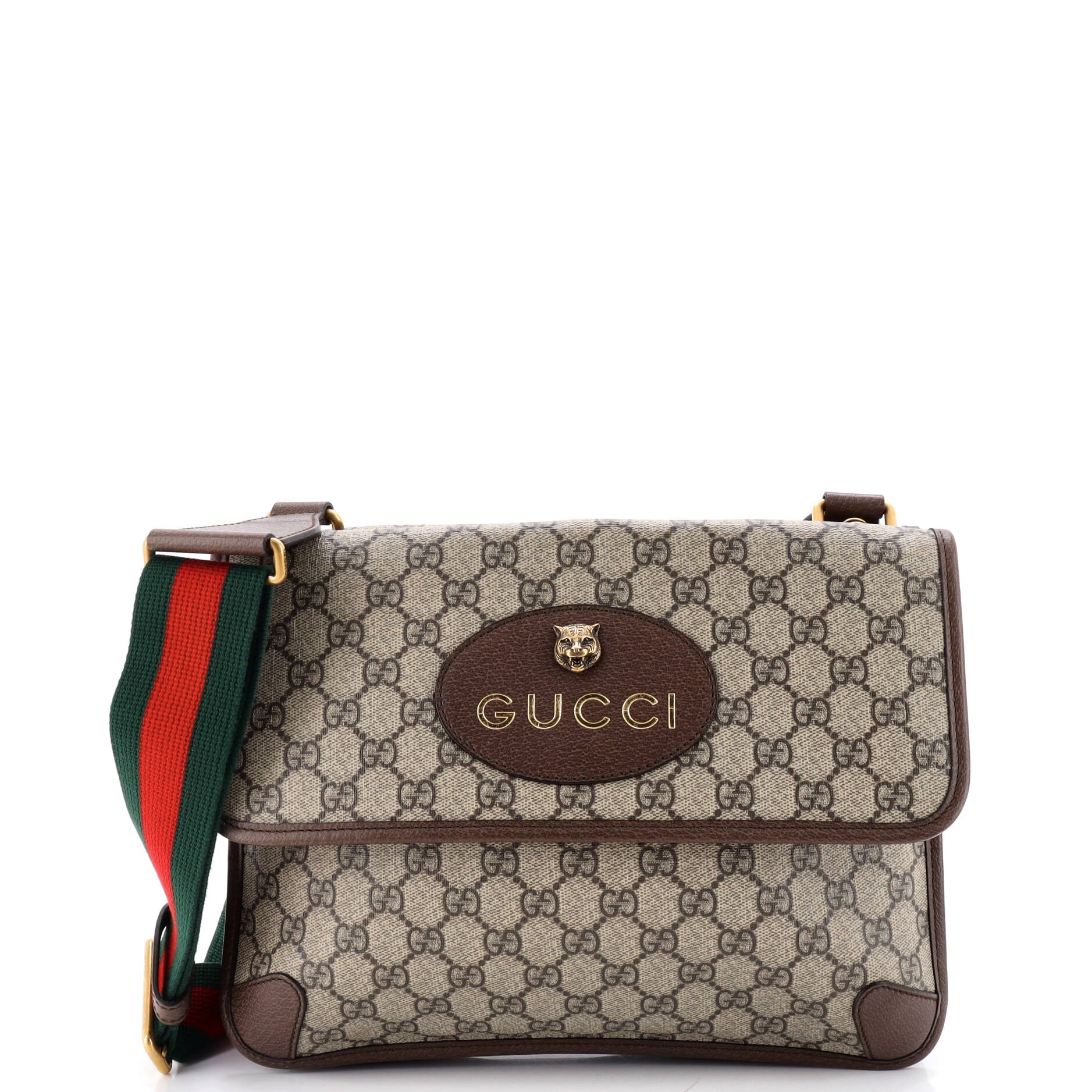 Neo Vintage Flap Messenger GG Coated Canvas Medium
