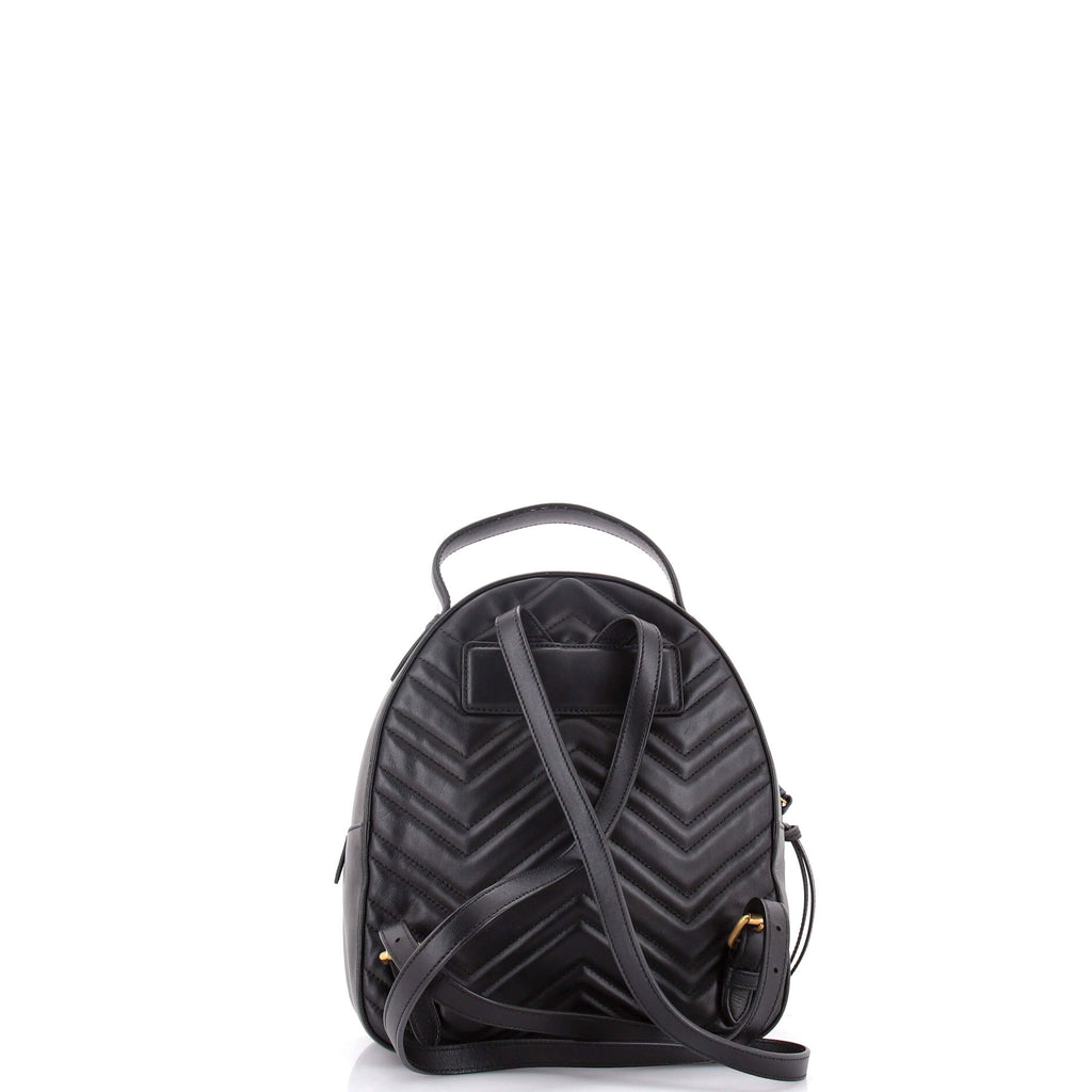 GG Marmont Backpack Embellished Matelasse Leather Small