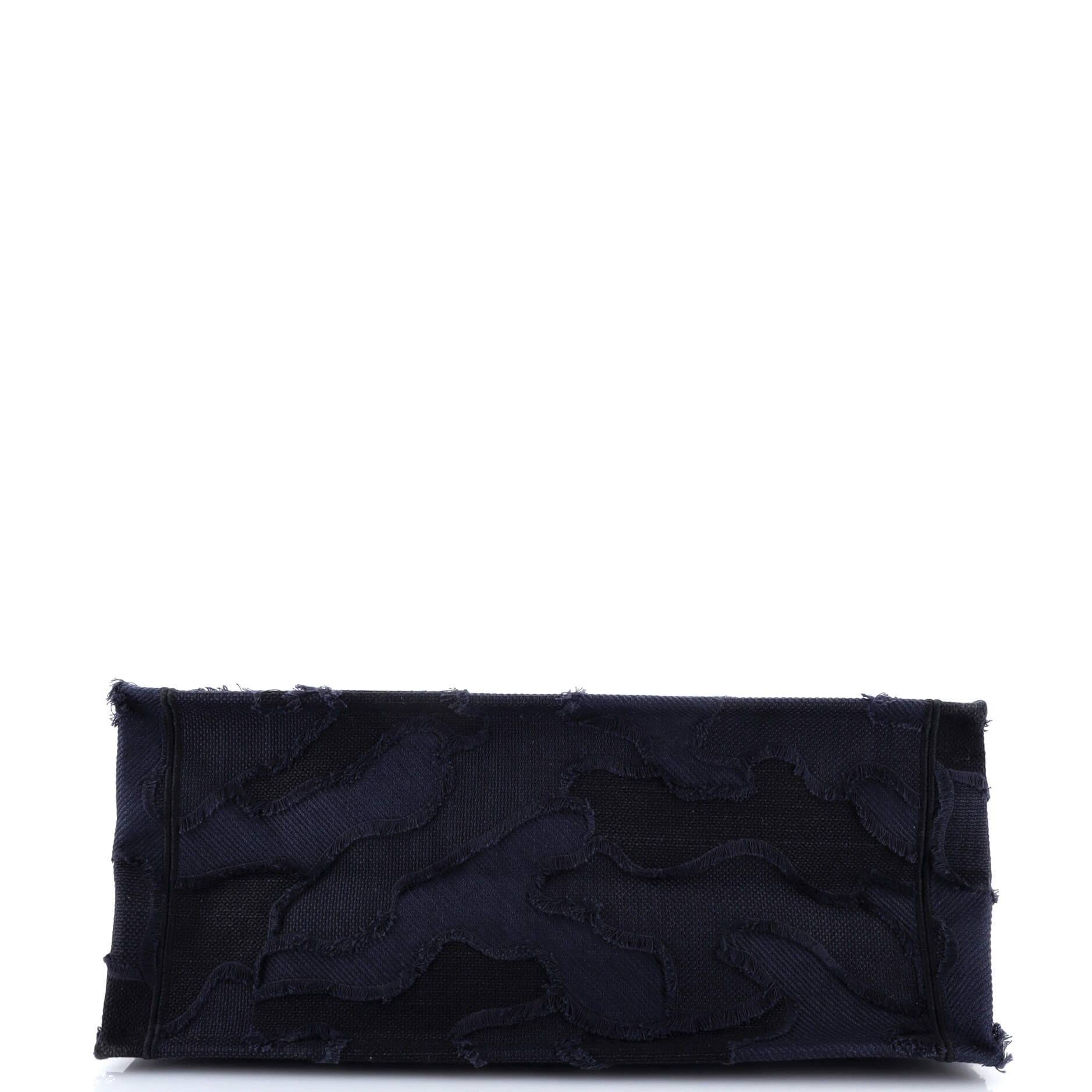 Book Tote Camouflage Embroidered Canvas Large