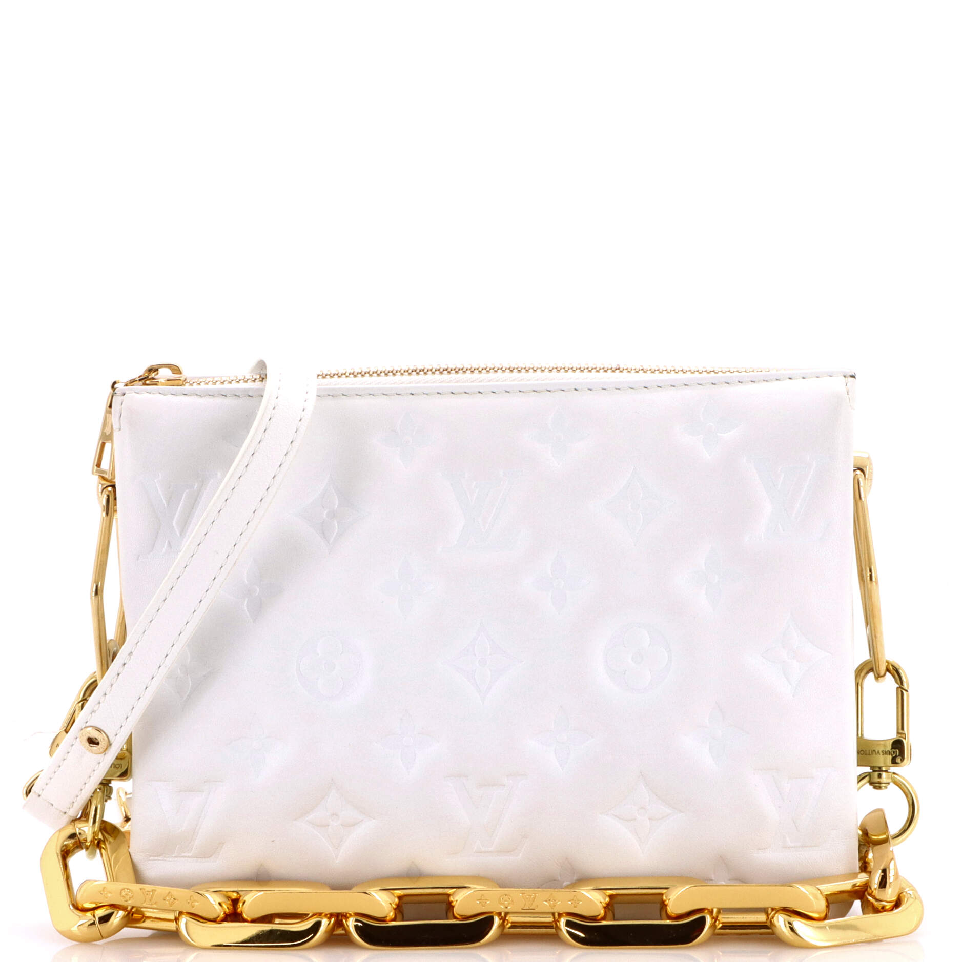 Coussin Bag Monogram Embossed Lambskin BB