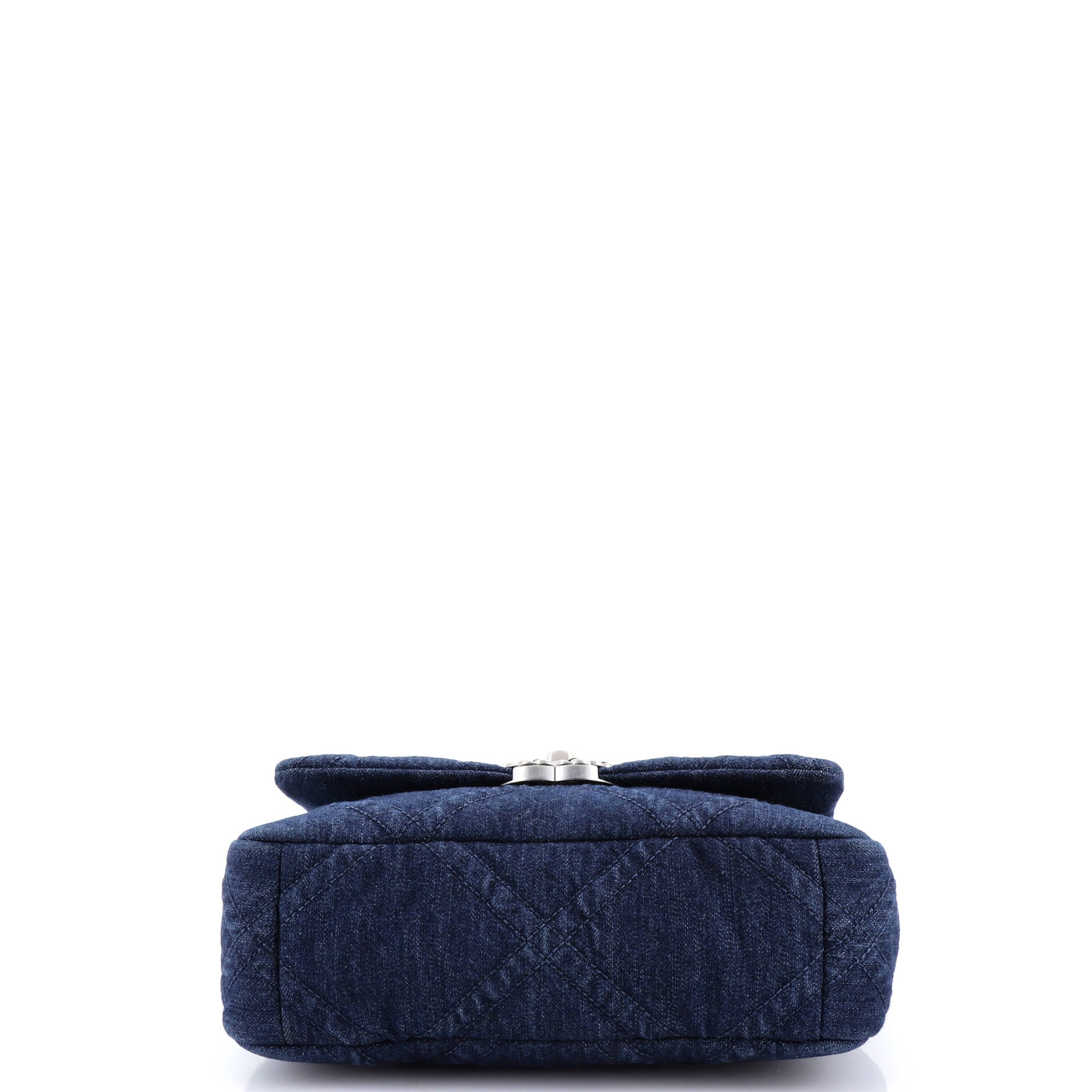 19 Flap Bag Quilted Denim Medium