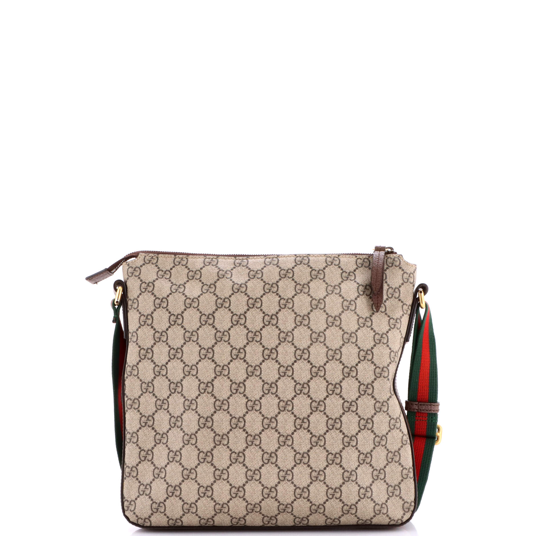 Courrier Zip Messenger GG Coated Canvas with Applique Medium