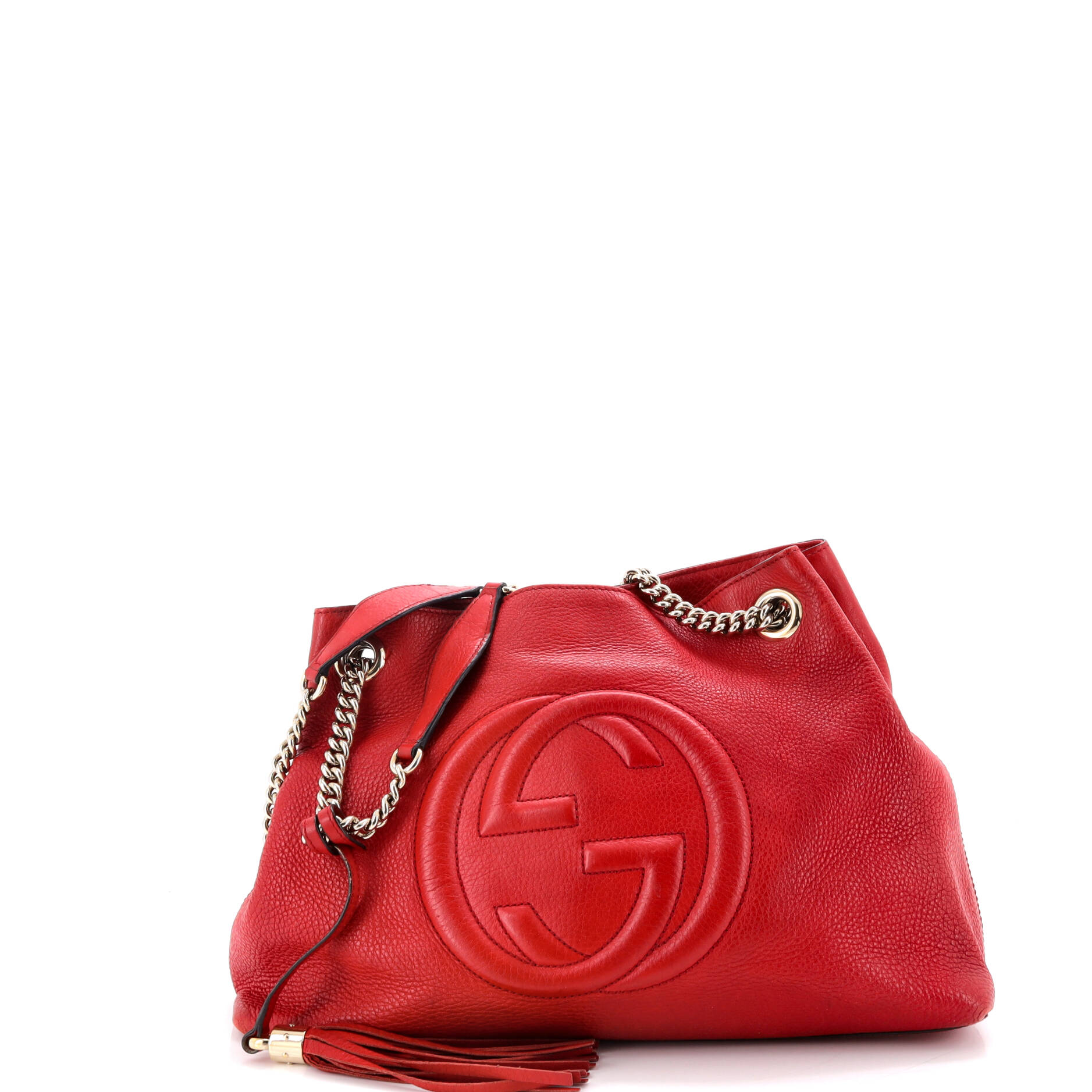 Soho Chain Strap Shoulder Bag Leather Medium