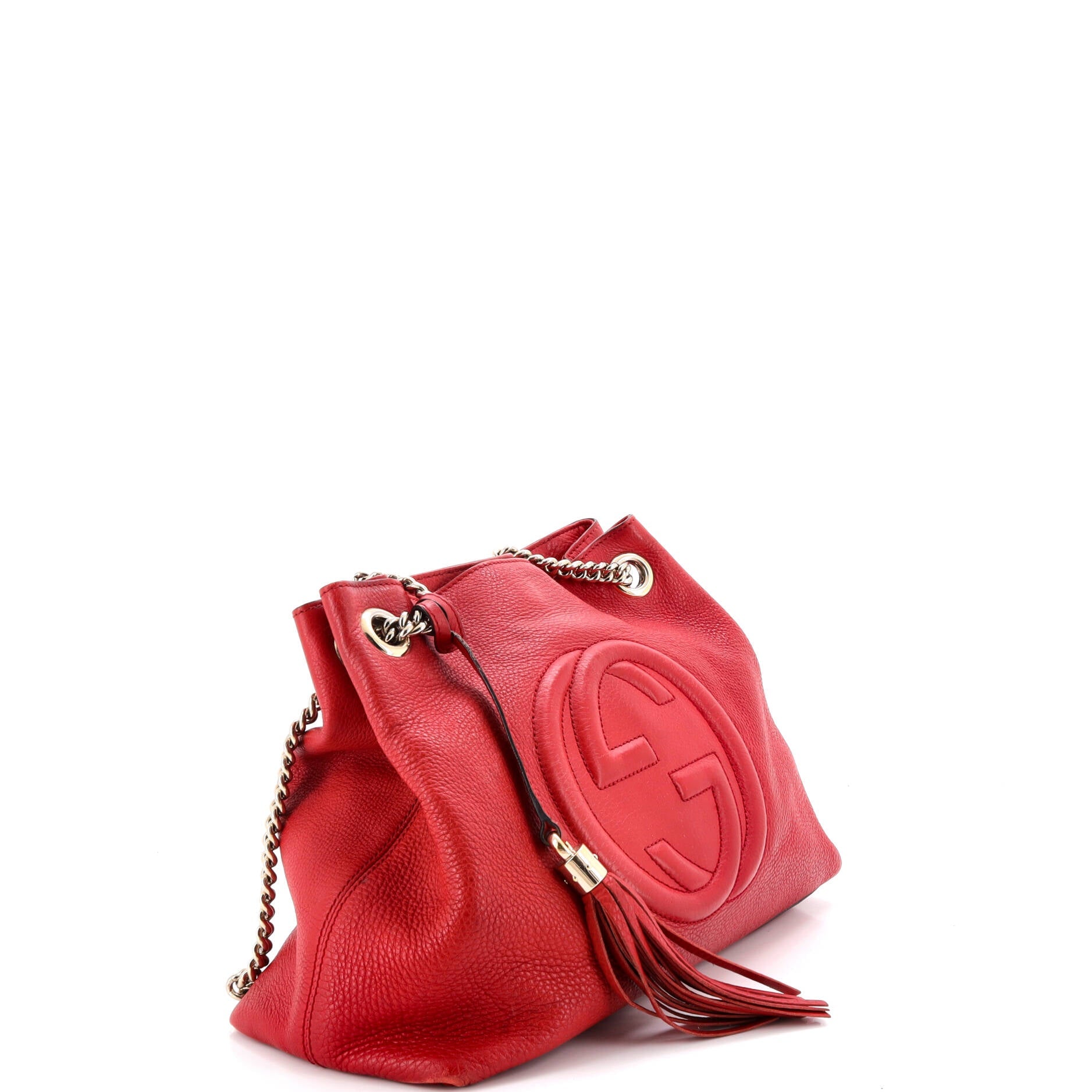 Soho Chain Strap Shoulder Bag Leather Medium