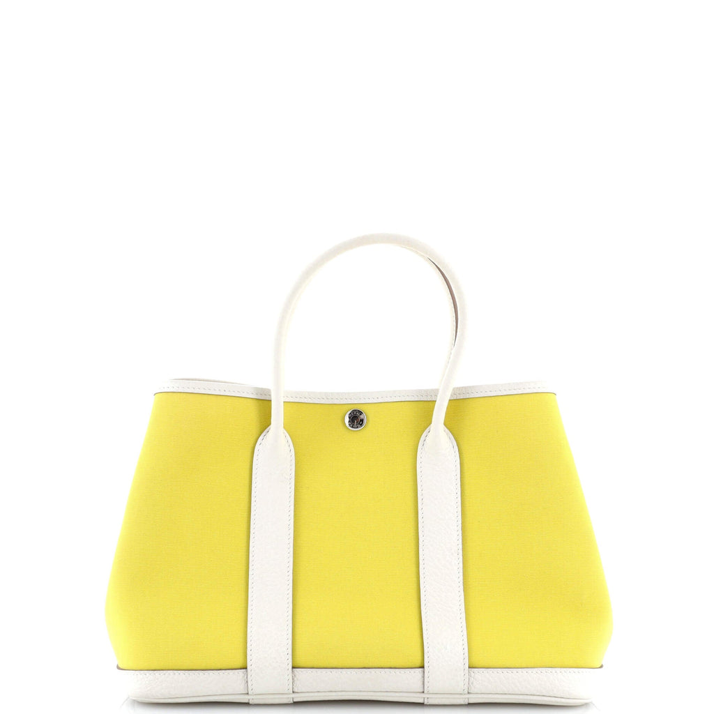 Garden Party Tote Toile and Leather 30