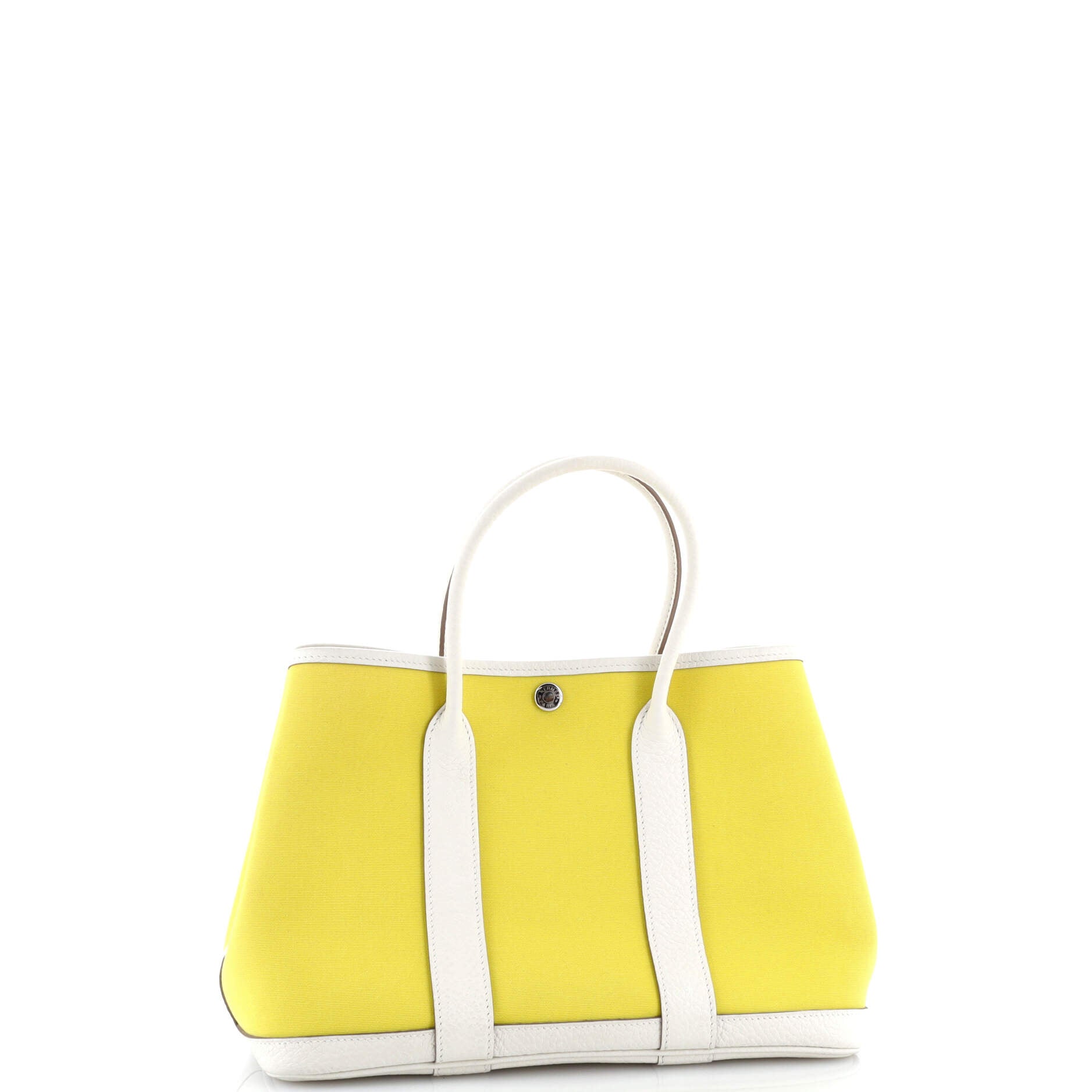 Garden Party Tote Toile and Leather 30