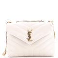 Loulou Shoulder Bag Matelasse Chevron Leather Small