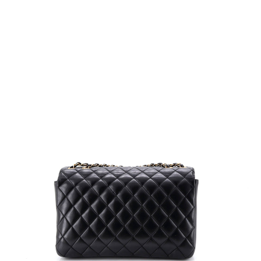 CC Chic Double Flap Bag Quilted Lambskin Medium