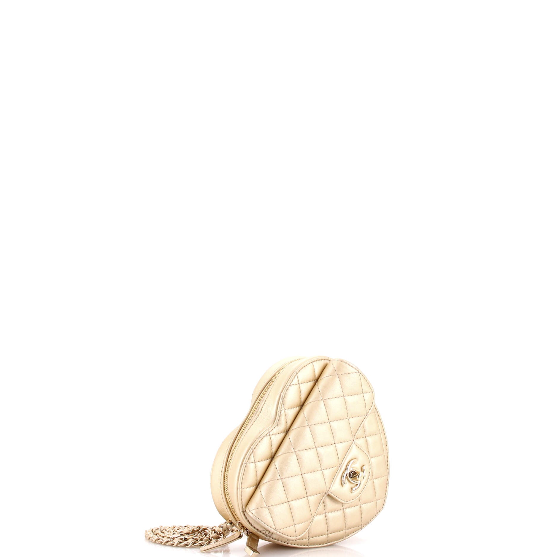 CC in Love Heart Bag Quilted Lambskin