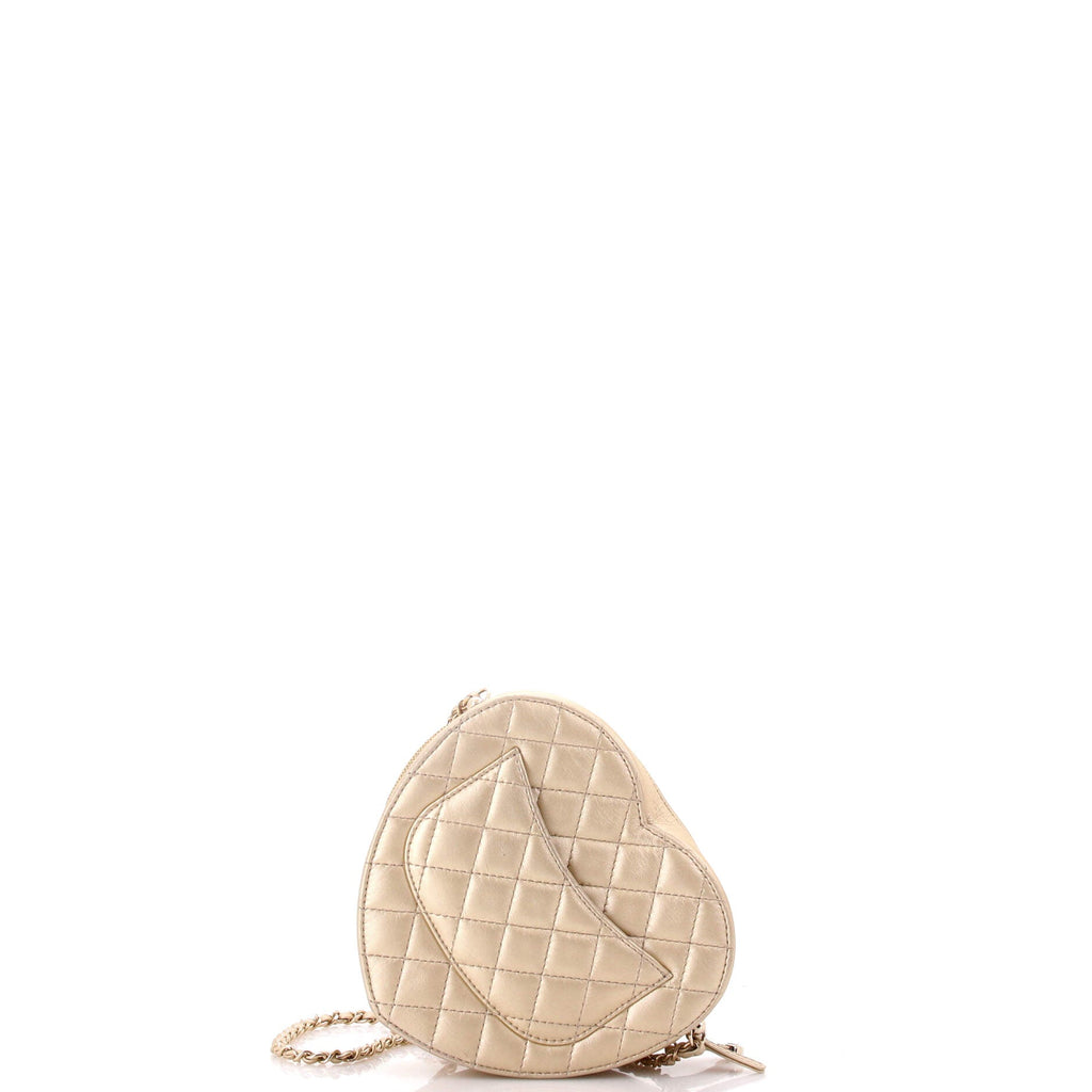 CC in Love Heart Bag Quilted Lambskin