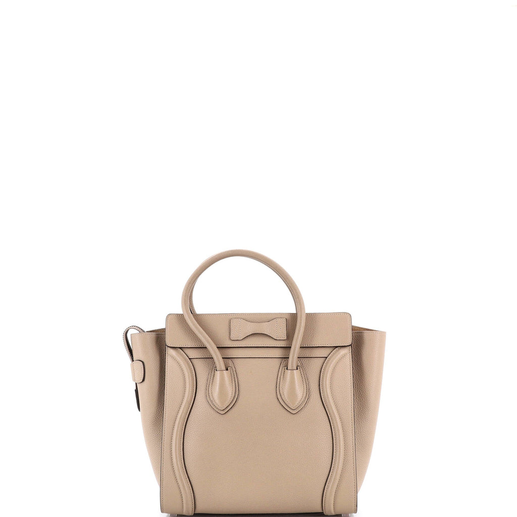 Luggage Bag Grainy Leather Micro