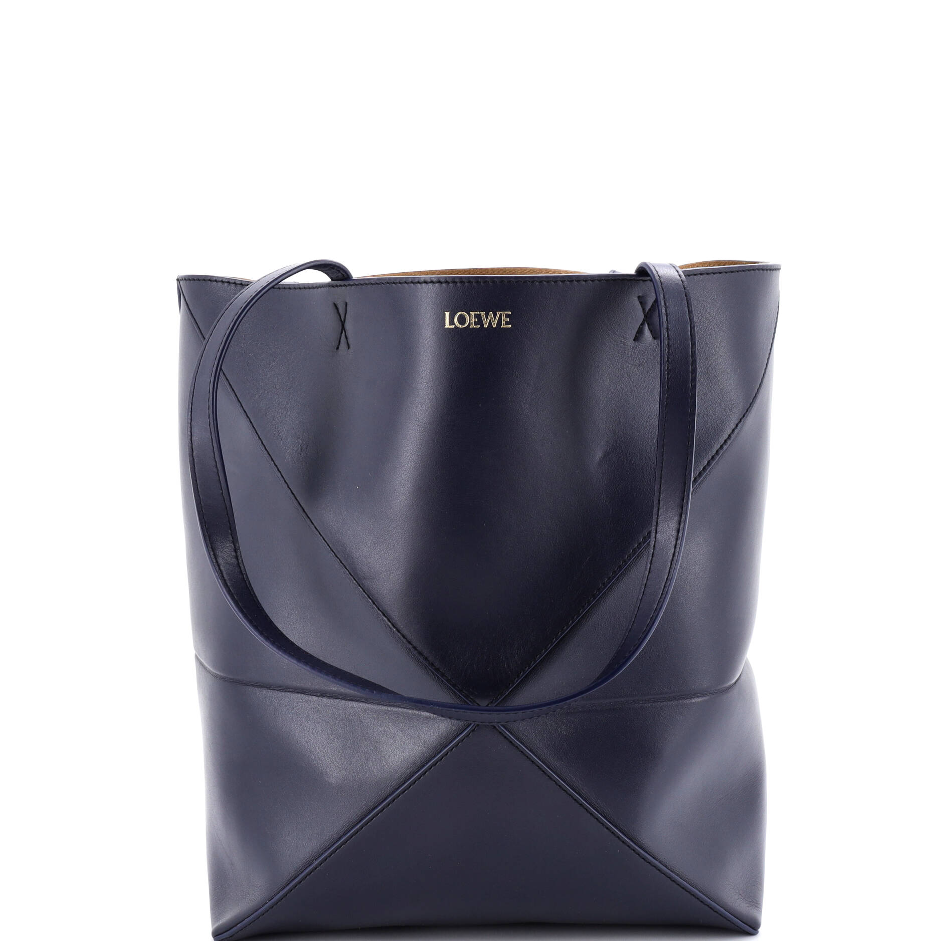 Puzzle Fold Tote Leather Medium