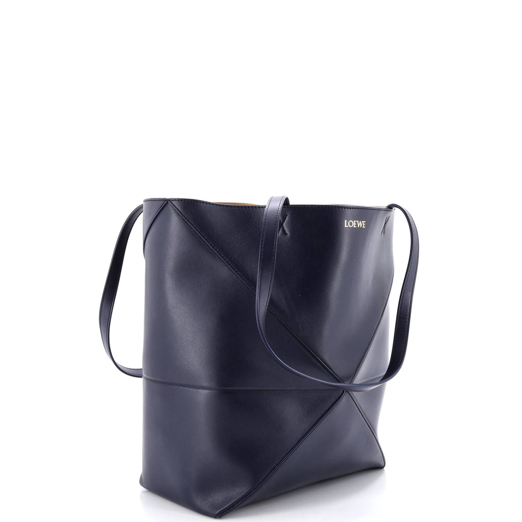 Puzzle Fold Tote Leather Medium