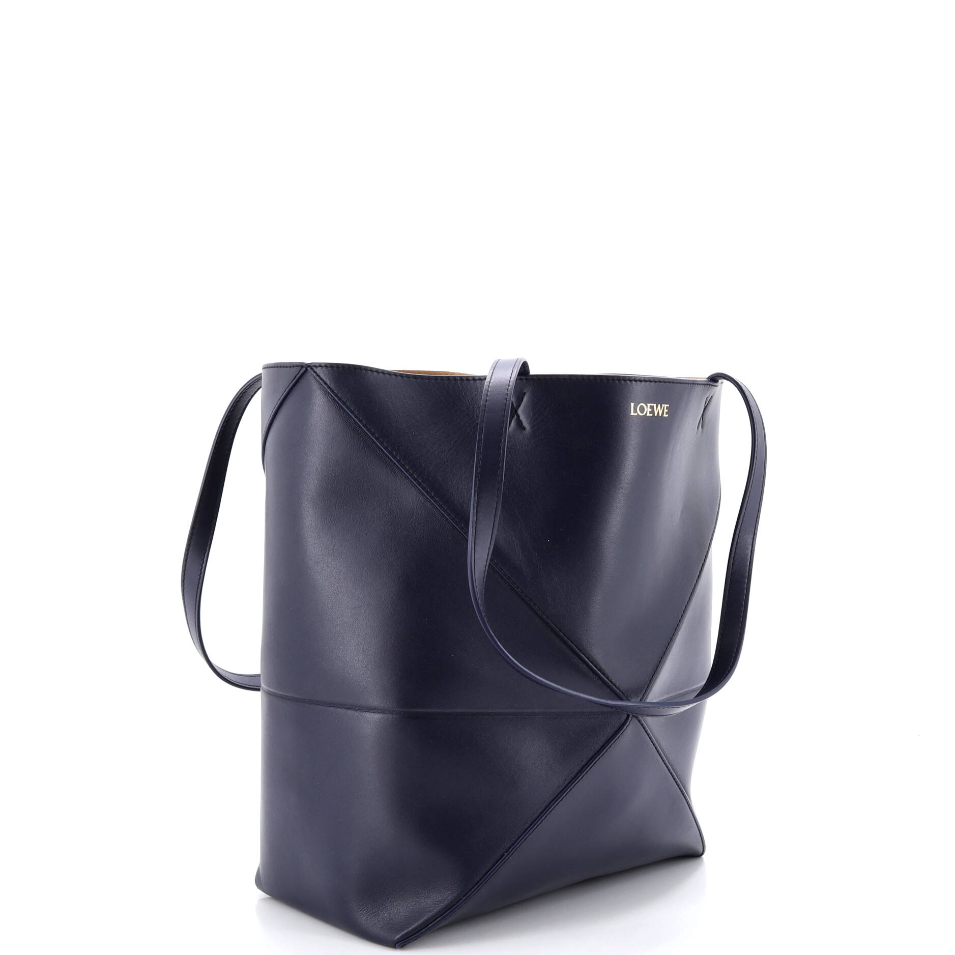 Puzzle Fold Tote Leather Medium