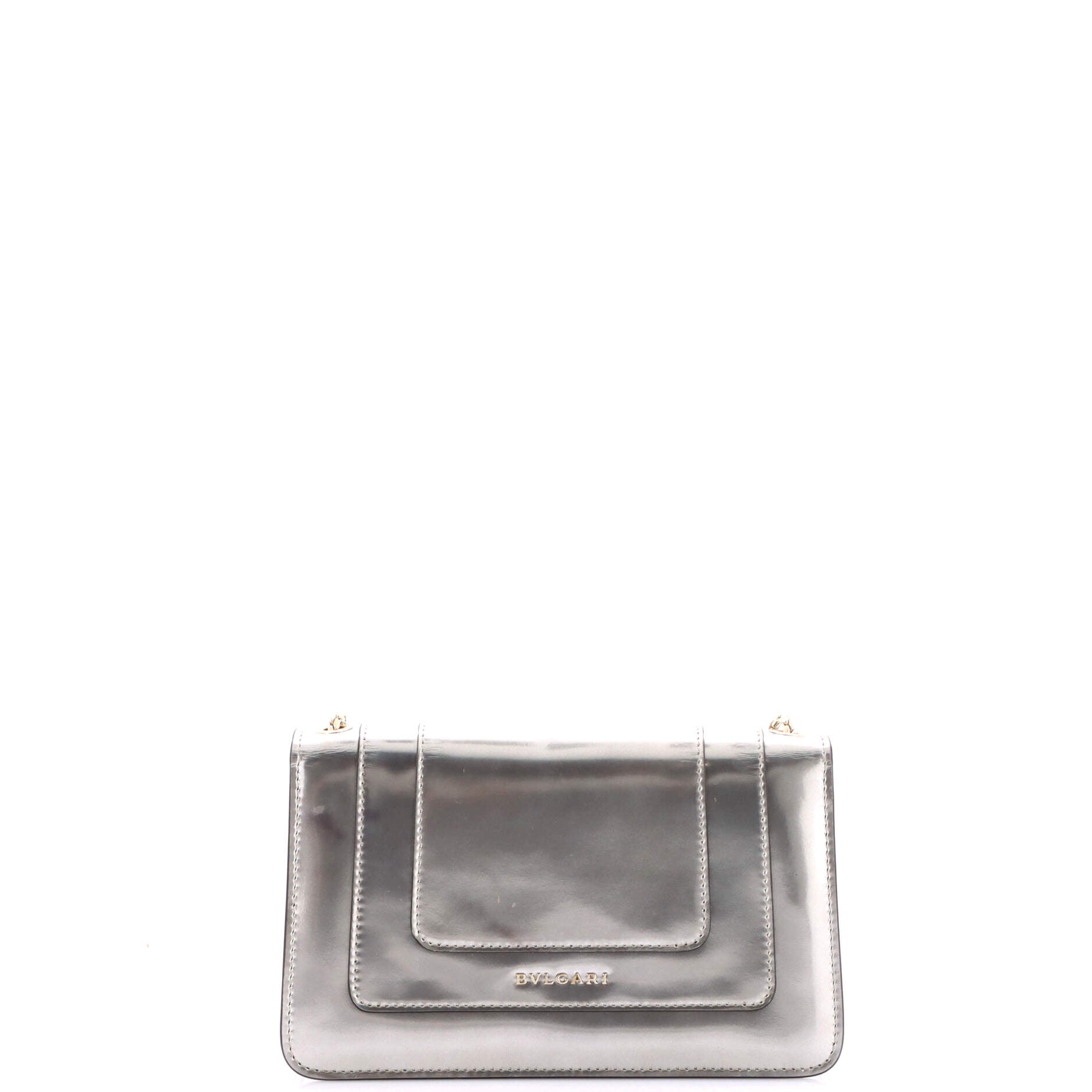 Serpenti Forever Shoulder Bag Metallic Leather Small