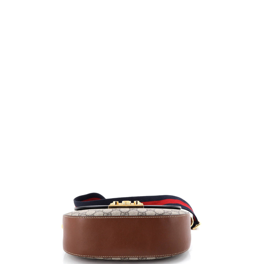Padlock Saddle Shoulder Bag GG Coated Canvas and Leather Medium