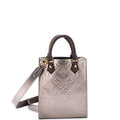 Petit Sac Plat Bag Monogram Vernis with Monogram Canvas
