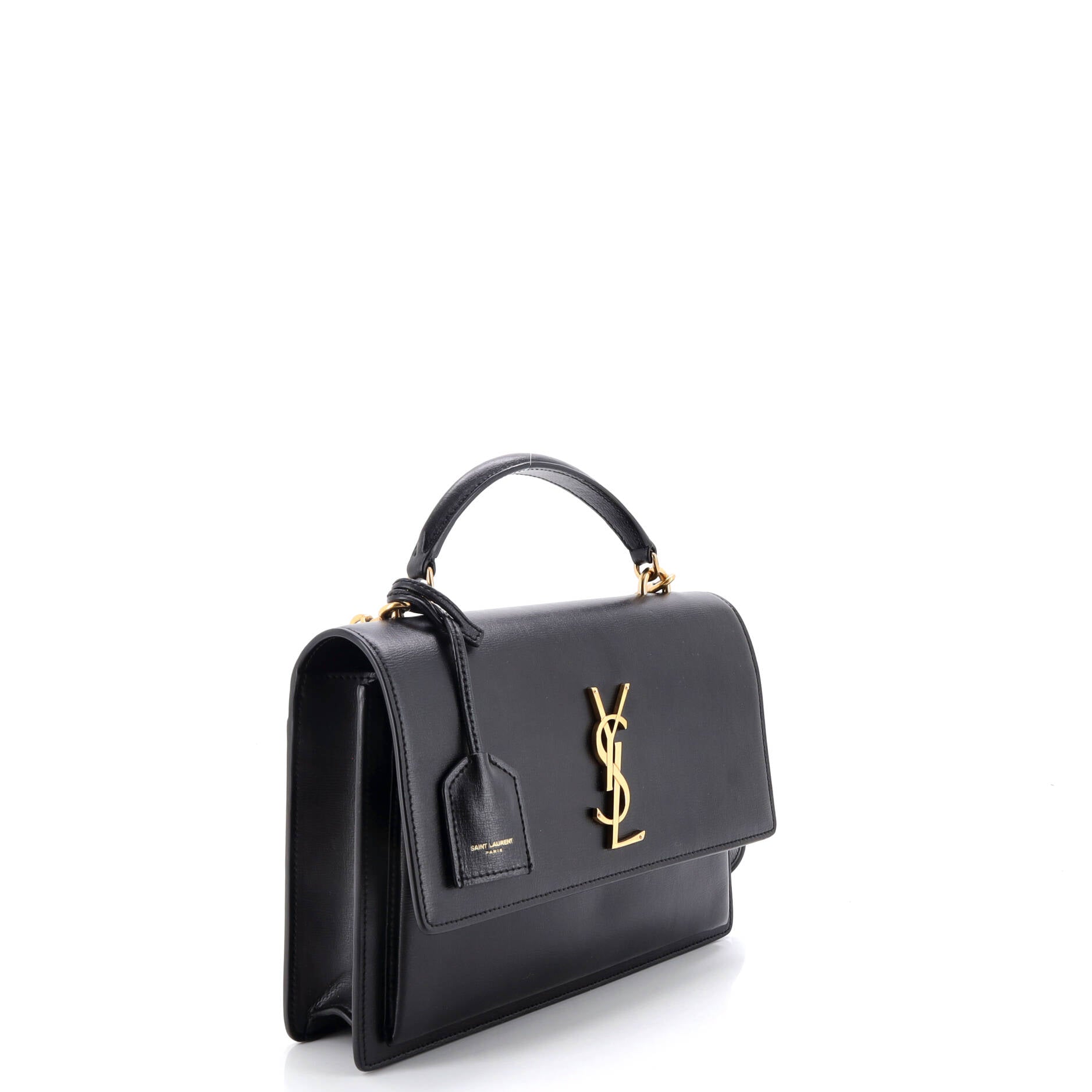 Sunset Top Handle Shoulder Bag Leather Medium