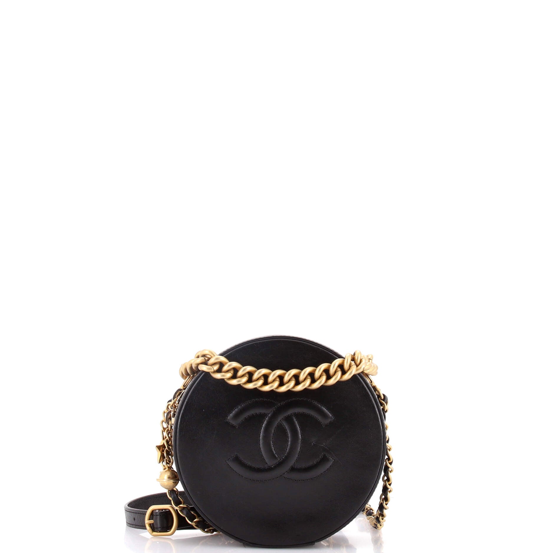 Round as Earth Crossbody Bag Glazed Calfskin