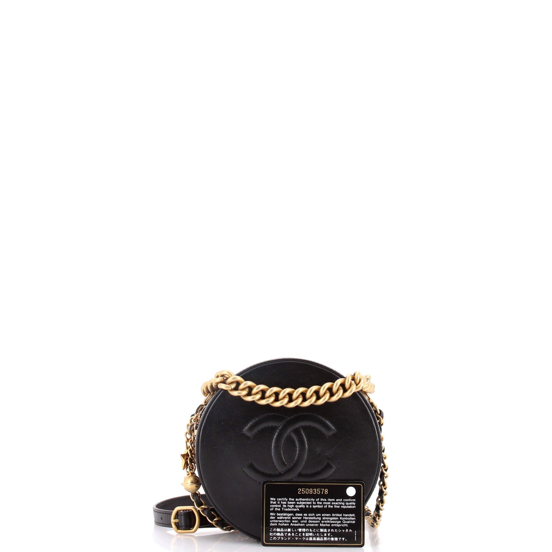 Round as Earth Crossbody Bag Glazed Calfskin