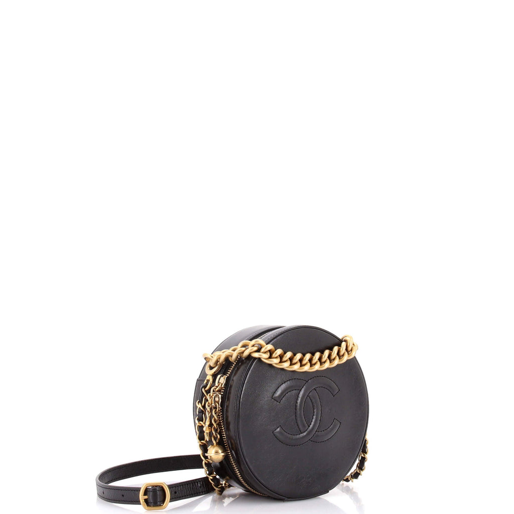 Round as Earth Crossbody Bag Glazed Calfskin