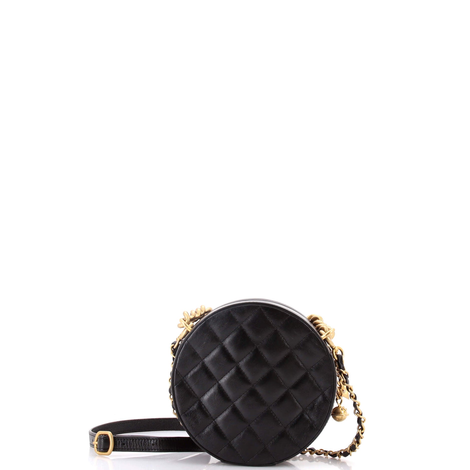 Round as Earth Crossbody Bag Glazed Calfskin