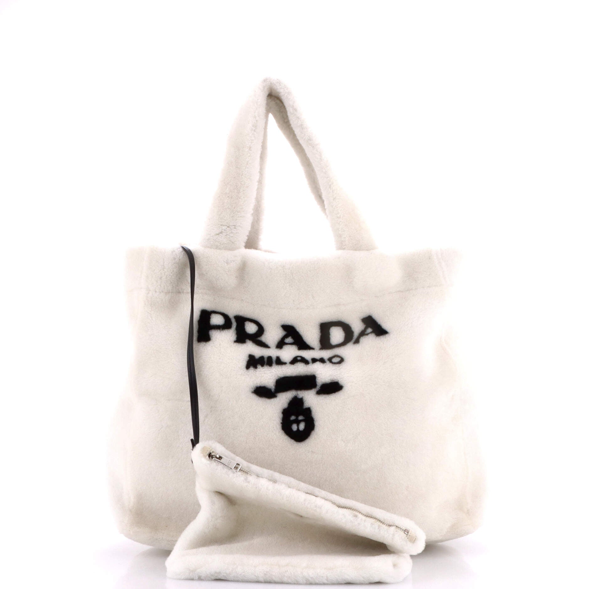 Logo Tote Shearling Medium