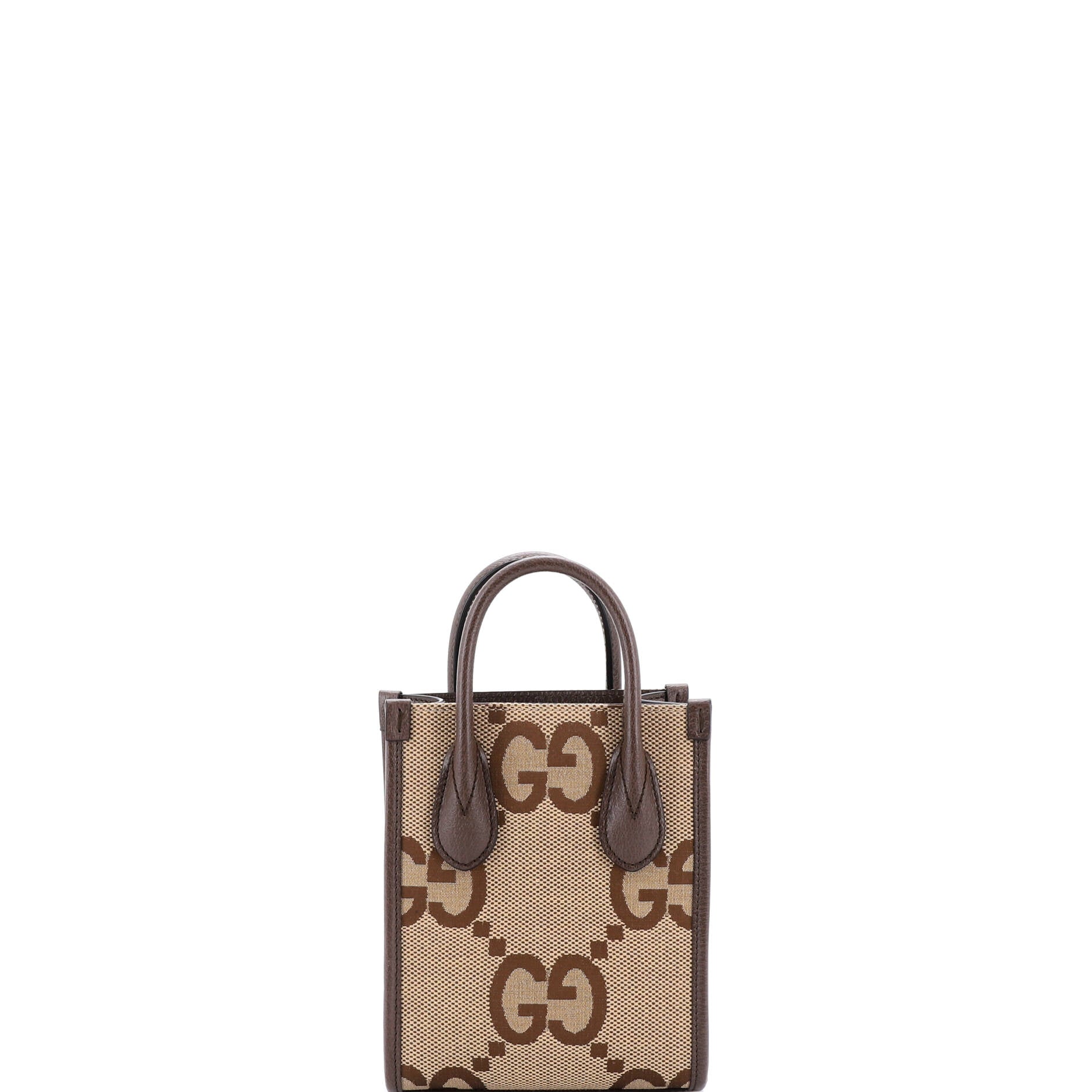 Vertical Tote Jumbo GG Canvas Mini