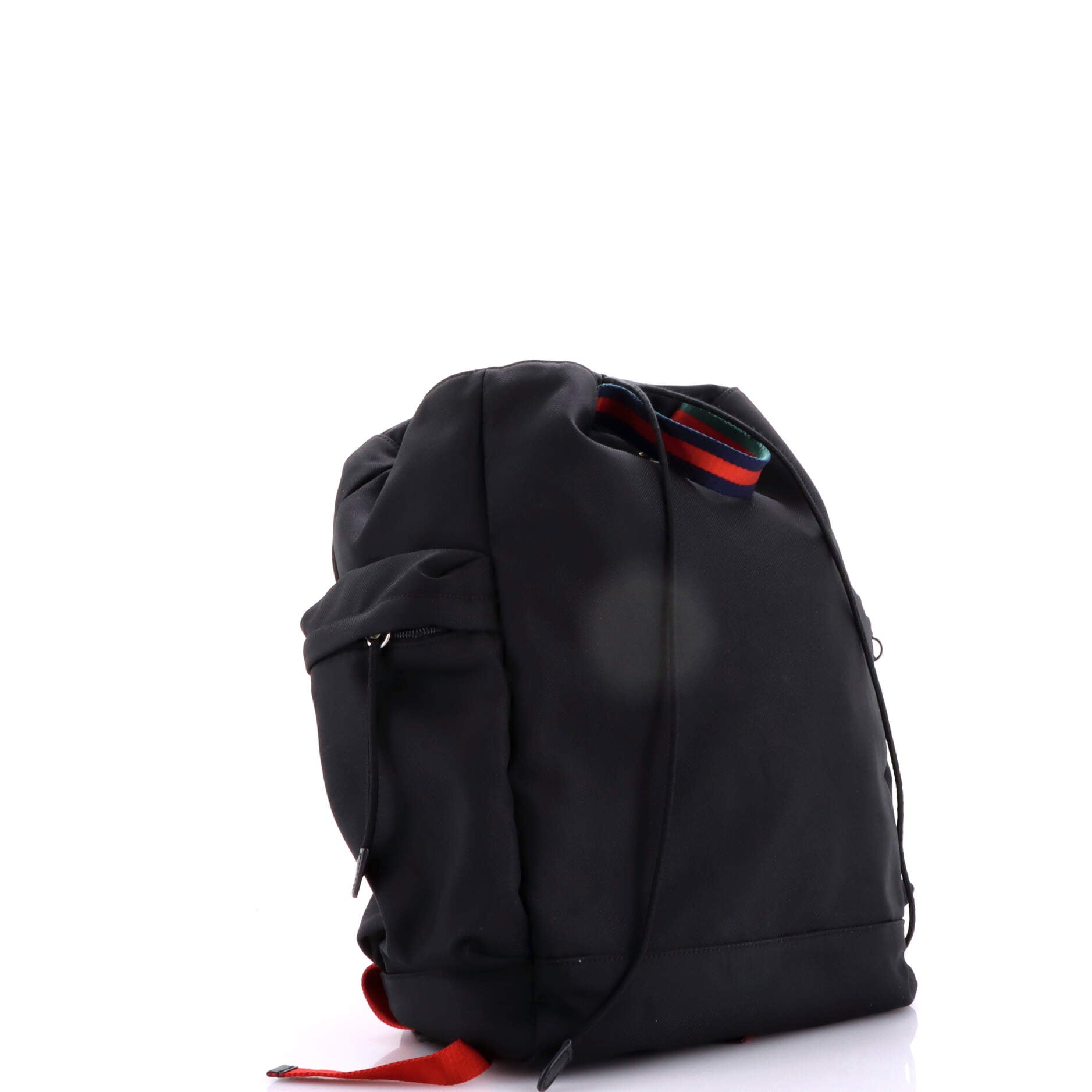 Animalier Web Drawstring Backpack Techno Canvas Large