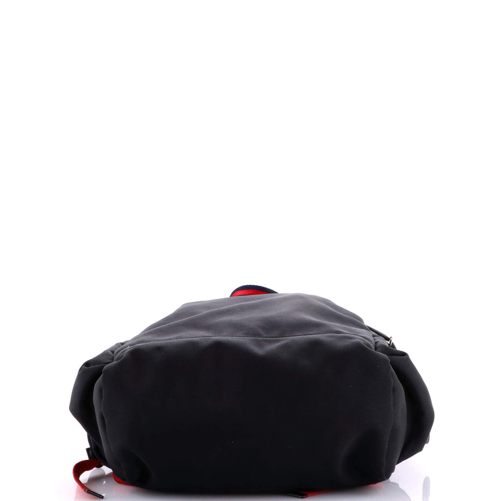 Animalier Web Drawstring Backpack Techno Canvas Large