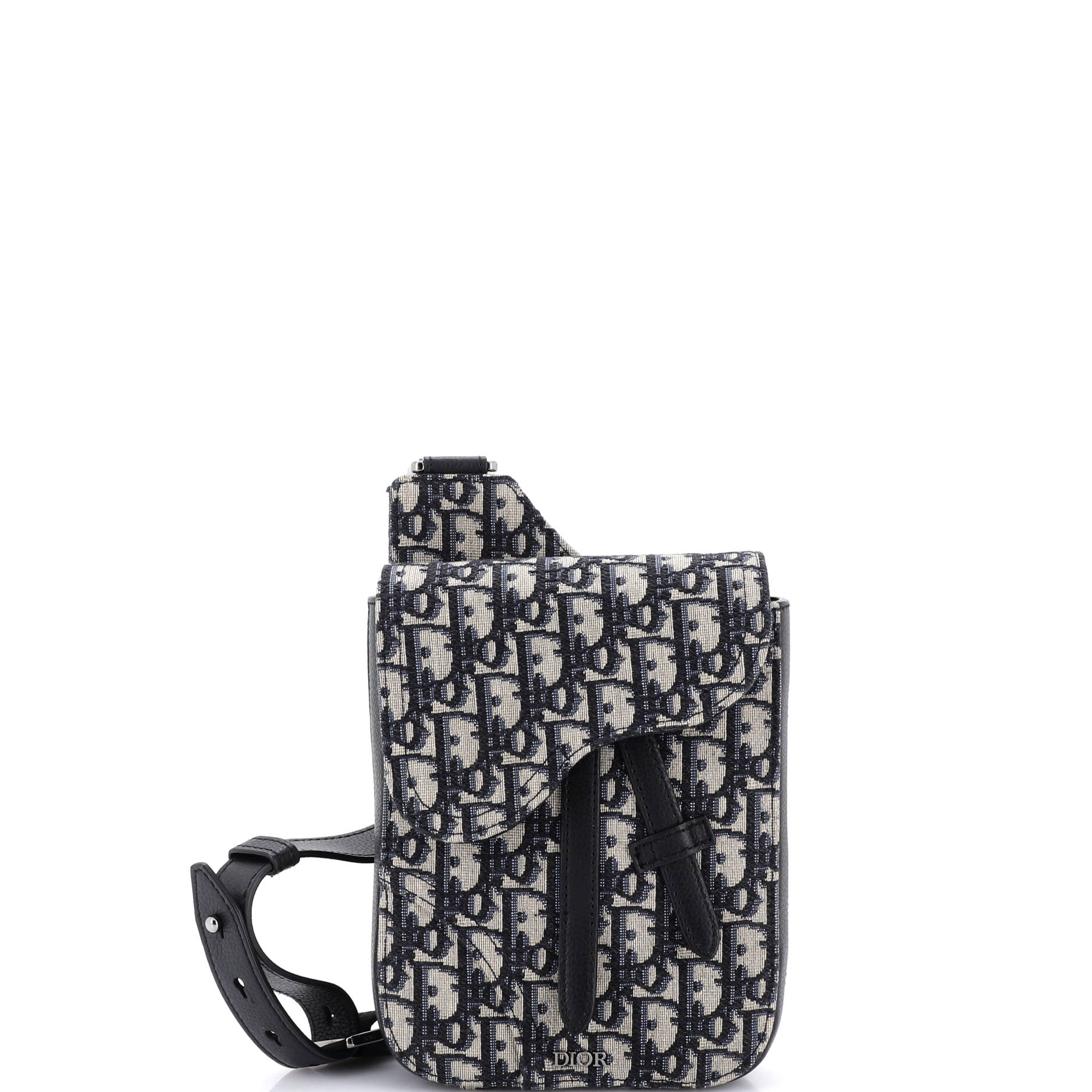 Saddle Rectangular Crossbody Pouch Oblique Canvas