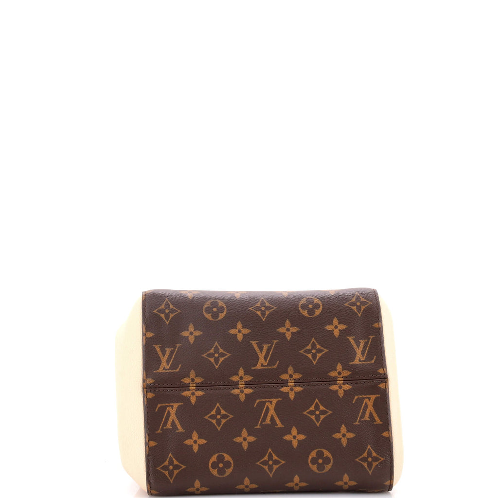 Fold Tote Monogram Canvas and Leather PM