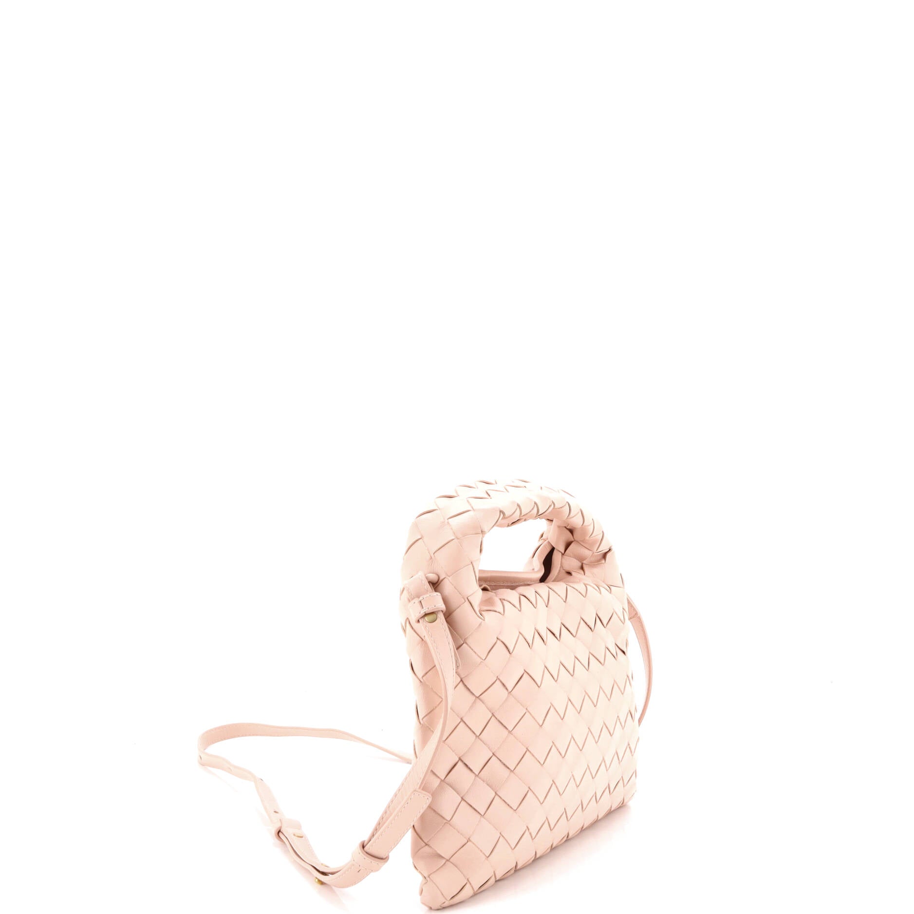 Hop Top Handle Bag Intrecciato Nappa Mini