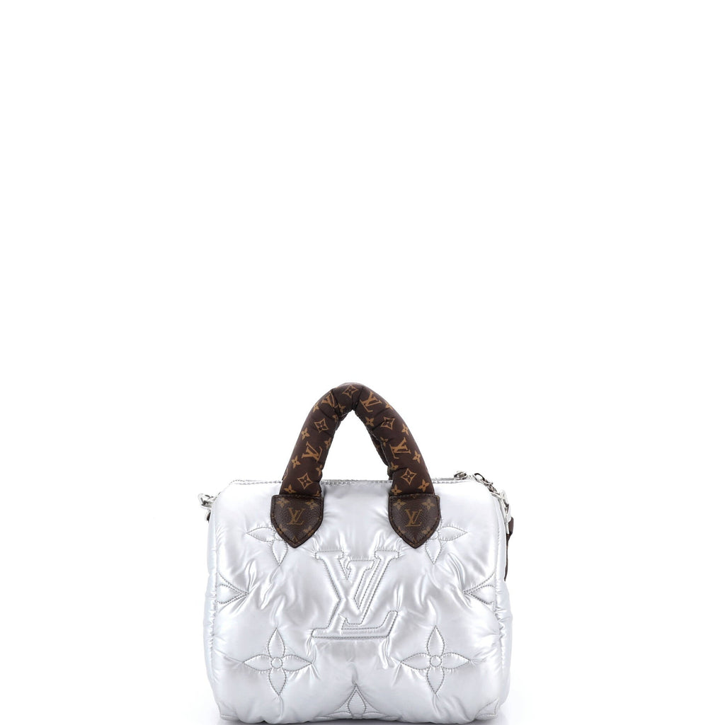 Speedy Bandouliere Bag Monogram Quilted Econyl Nylon 25