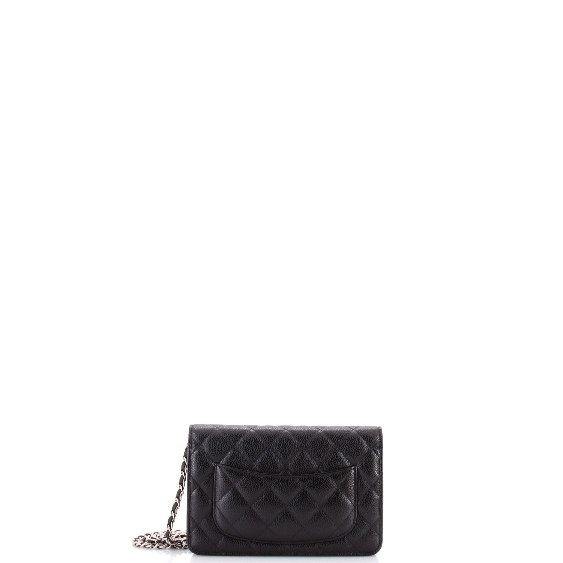 Wallet on Chain Quilted Caviar