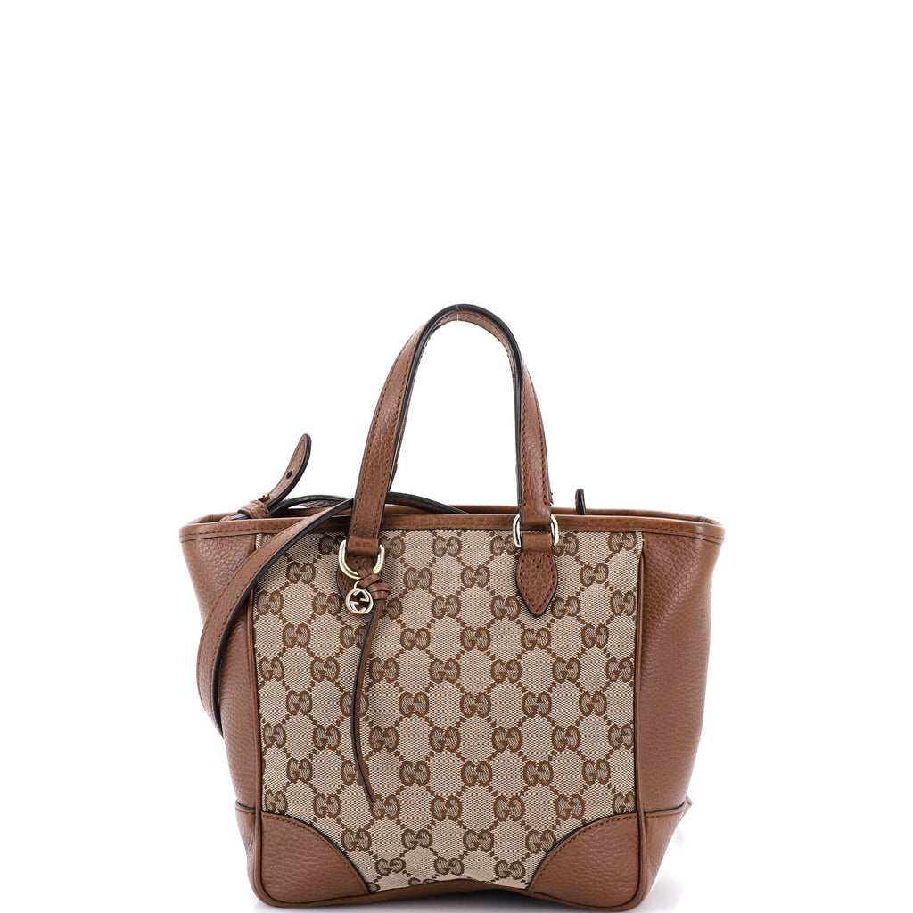 Bree Convertible Tote GG Canvas with Leather Small
